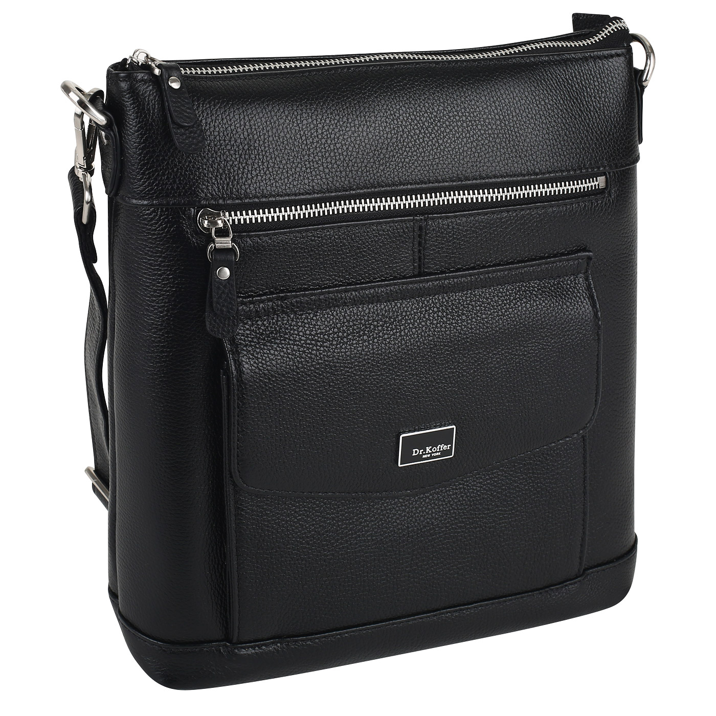 Мужская кожаная сумка с плечевым ремешком Dr. Koffer 