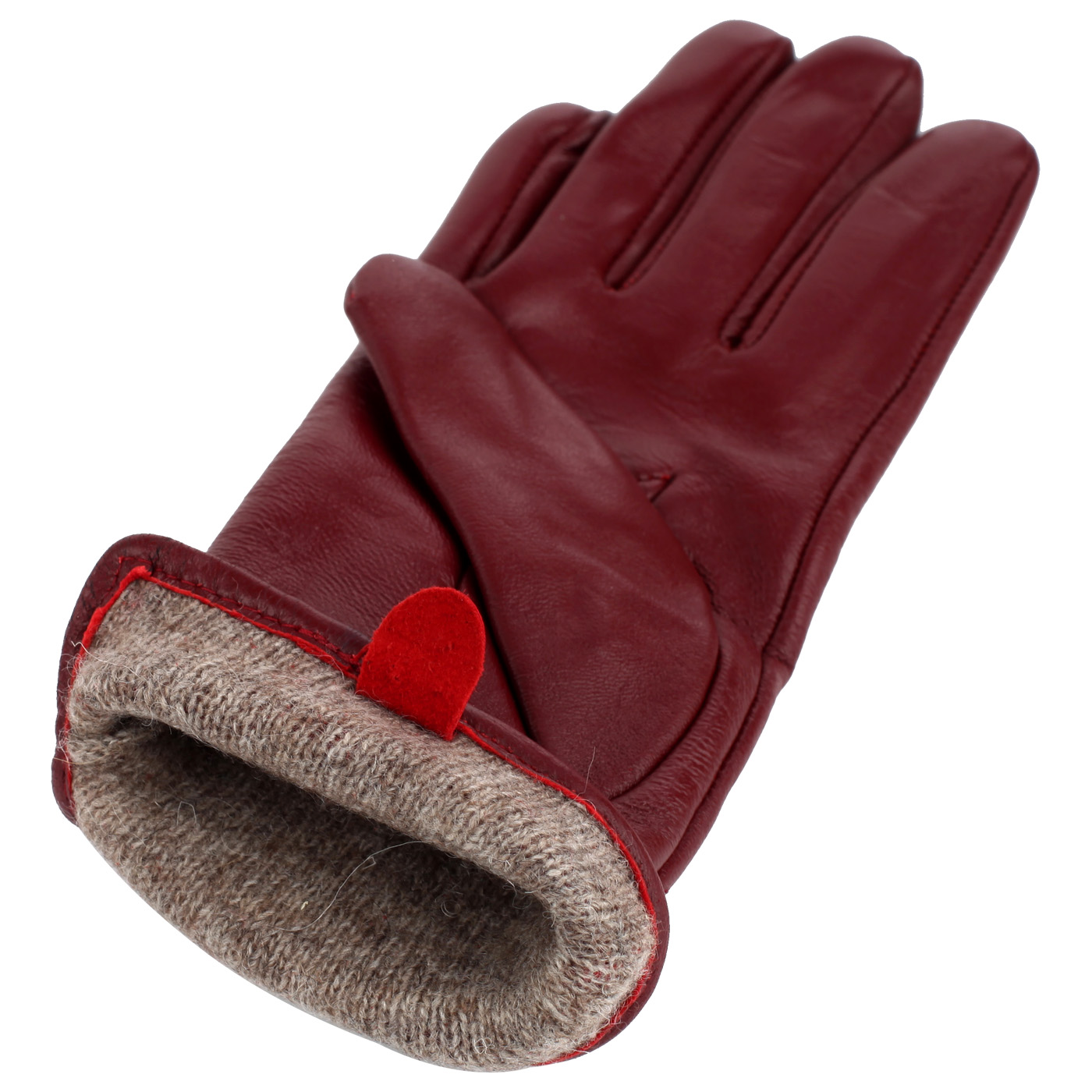 Бордовые перчатки Aurelli 