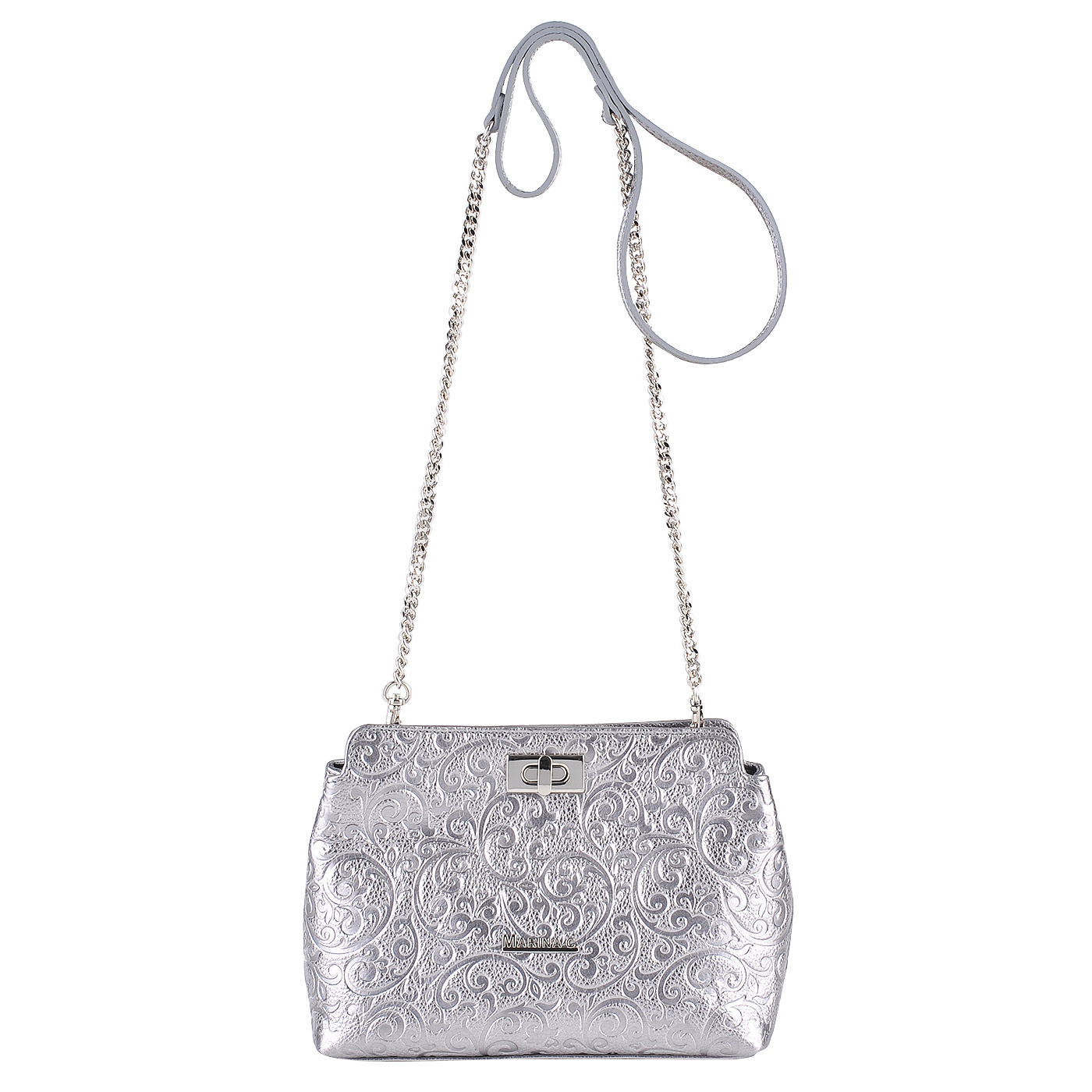 Marina Creazioni Женская кожаная сумка через плечо