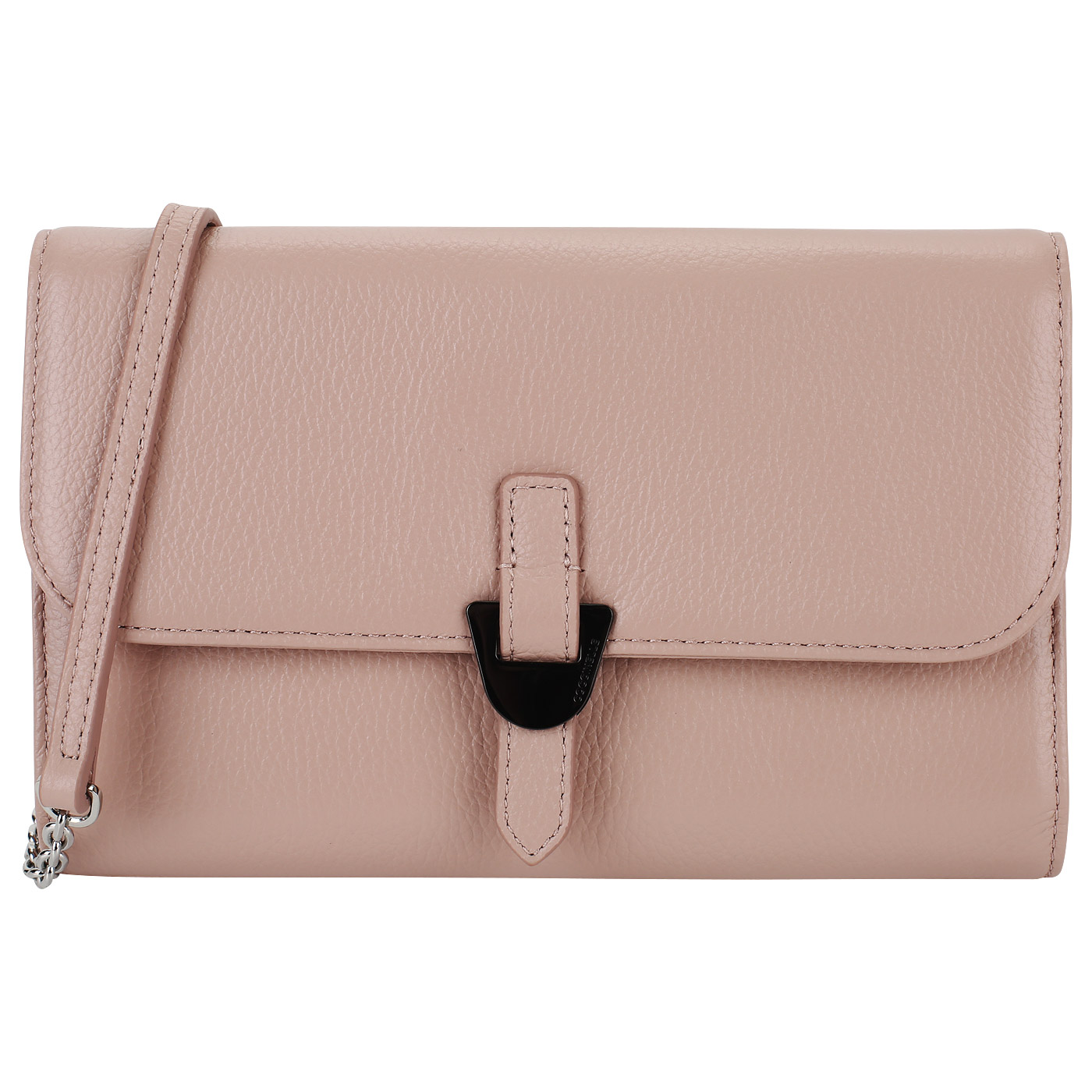 Coccinelle Клатч из розовой кожи
