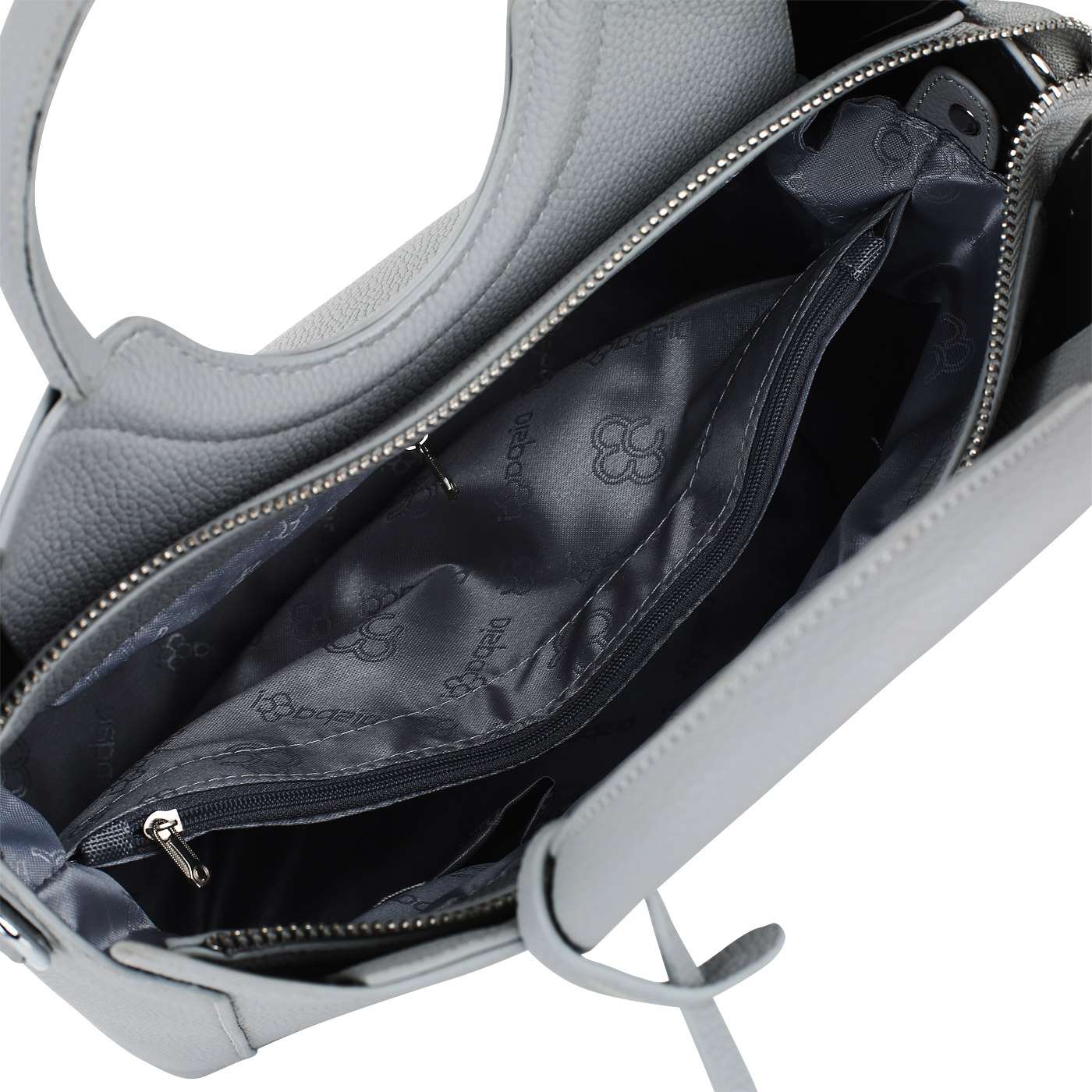 Серая сумка на молнии Dispacci 