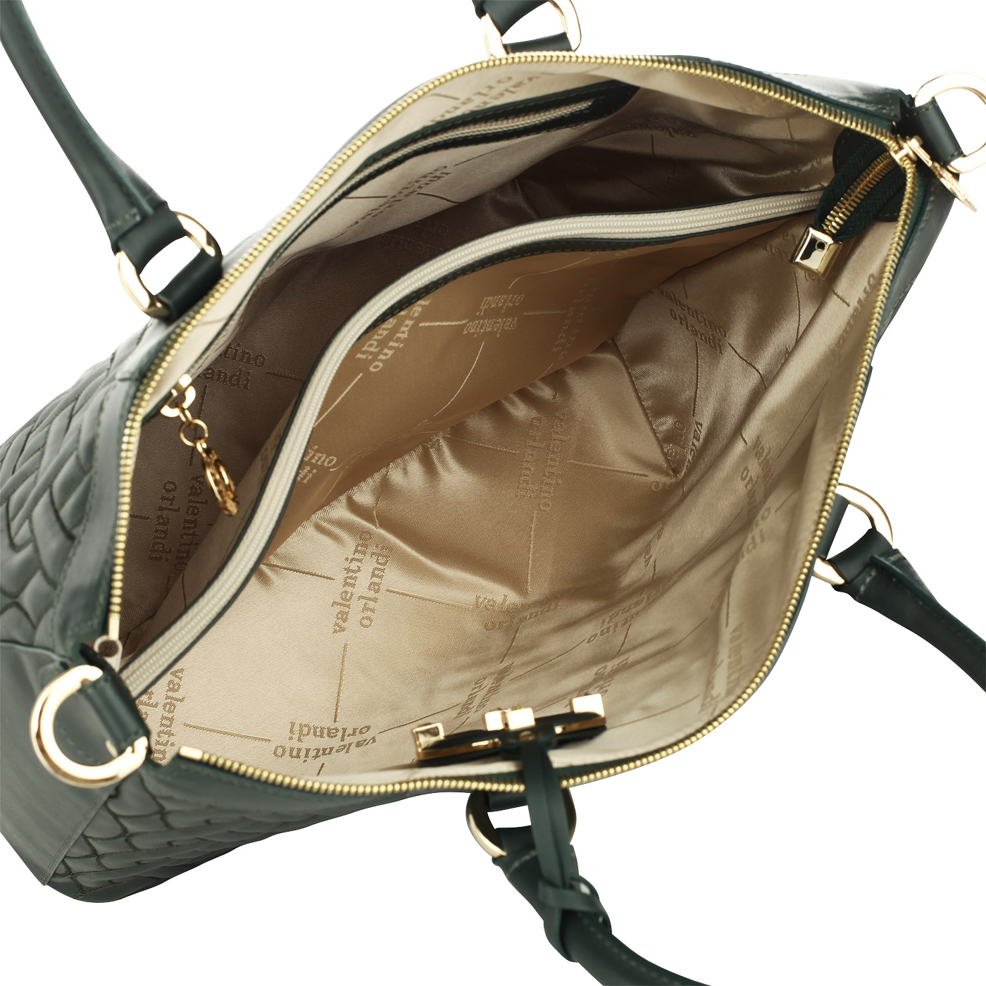 Стеганая сумка с брелоком Valentino Orlandi Malika