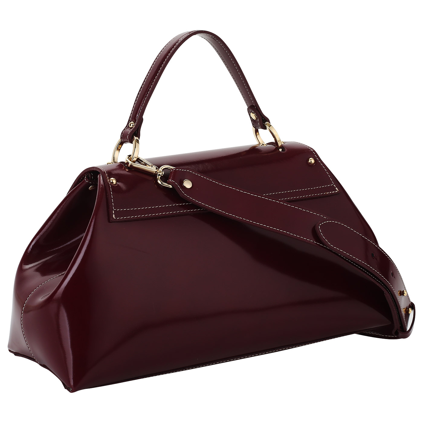 Глянцевая сумка Gilda Tonelli Pad Lamin