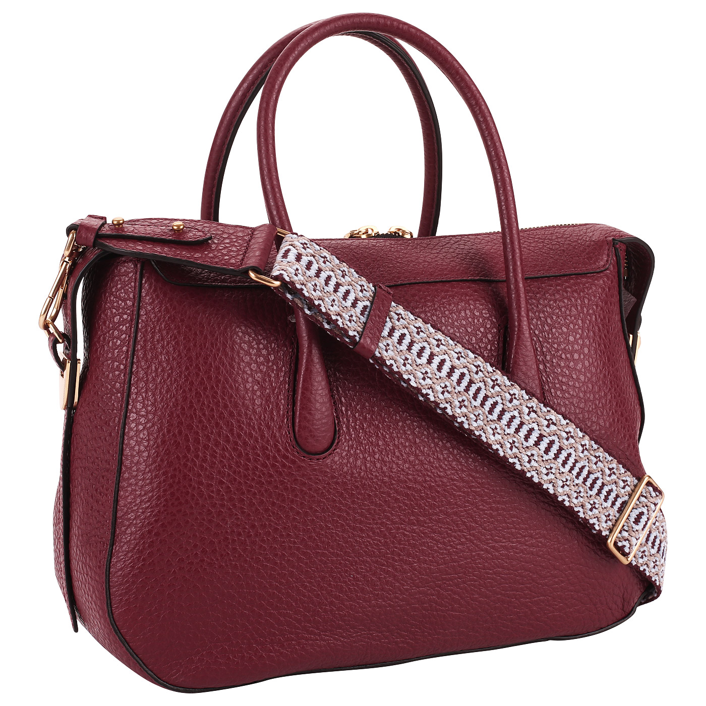 Кожаная сумка на двойной молнии Coccinelle Espiegle