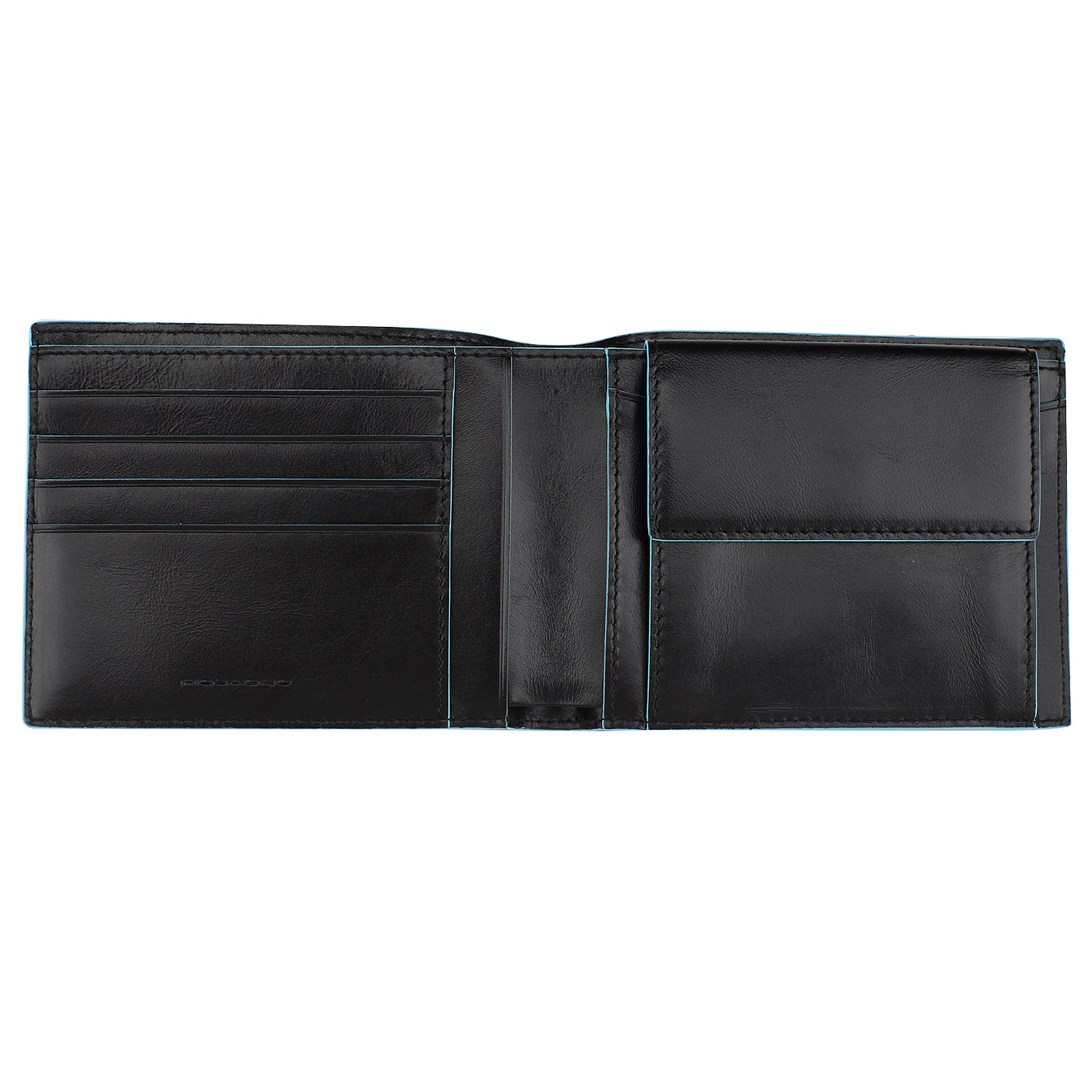 Мужское кожаное портмоне Piquadro Blue square