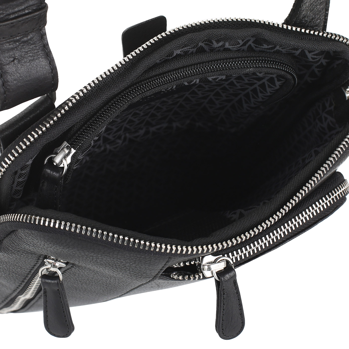 Черная кожаная сумка Dr. Koffer 