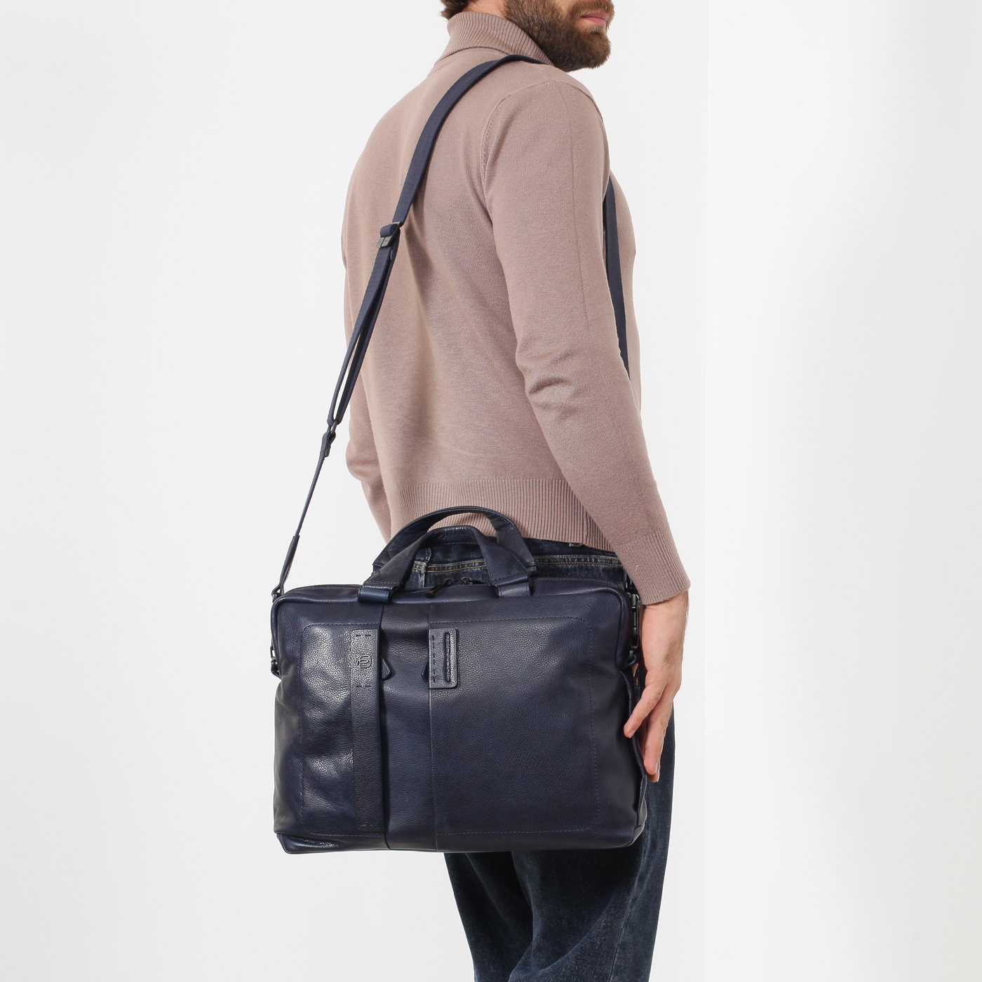 Деловая сумка из мягкой кожи Piquadro Plus