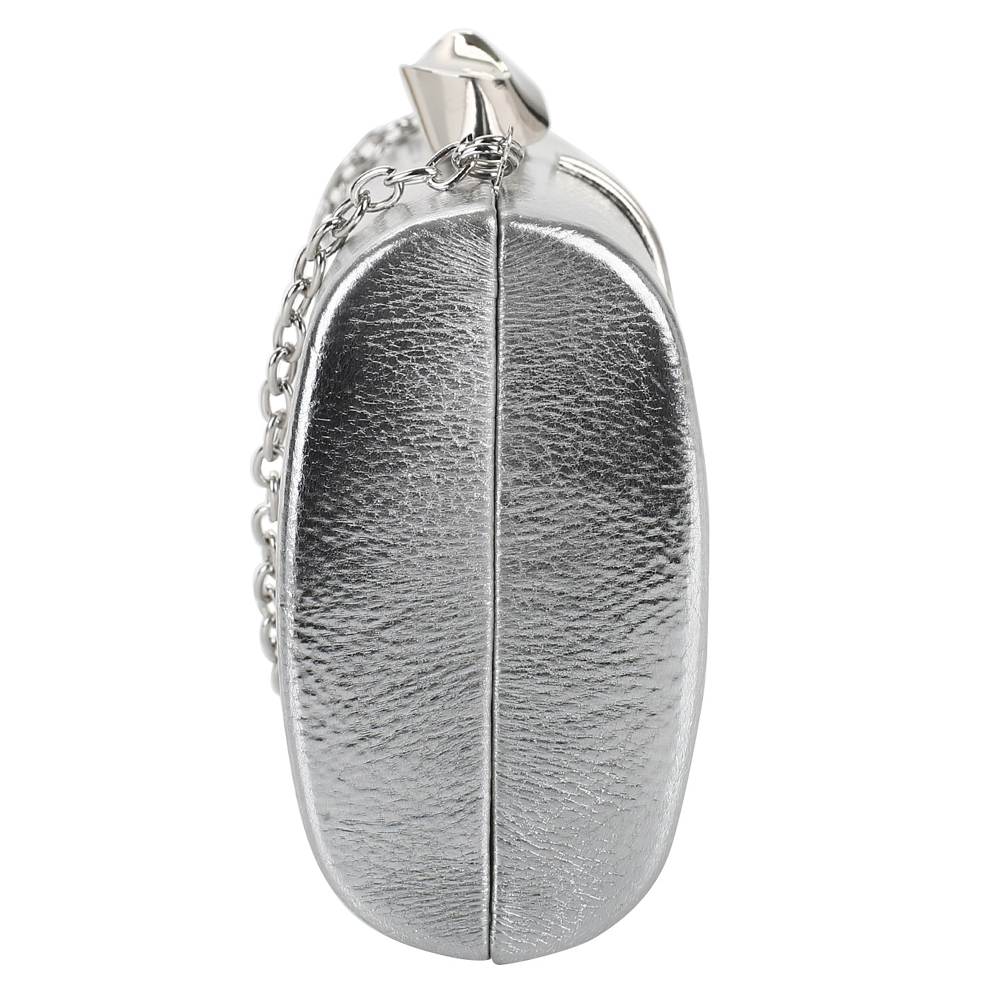 Серебристая сумочка с цепочкой Roccobarocco Kho