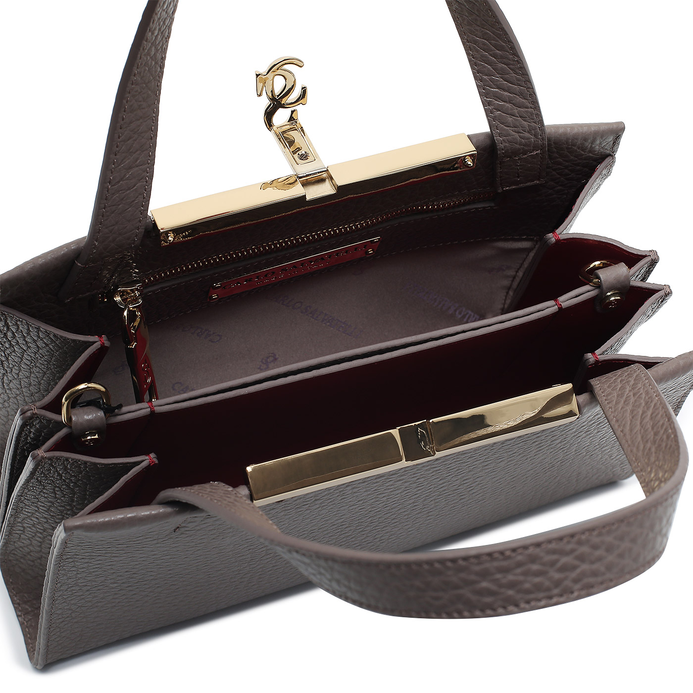 Кожаная сумка Carlo Salvatelli Josephine cervino