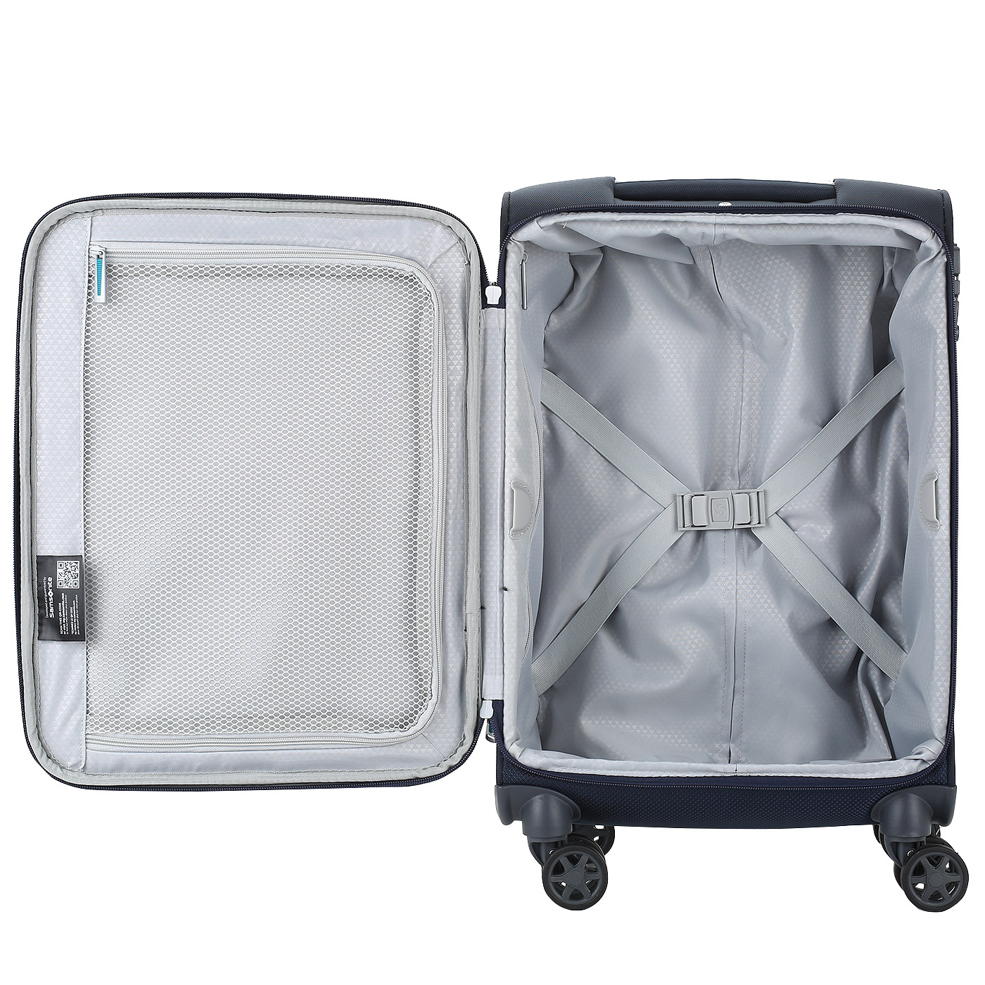 Чемодан для ручной клади тканевый с кодовым замком Samsonite Popsoda