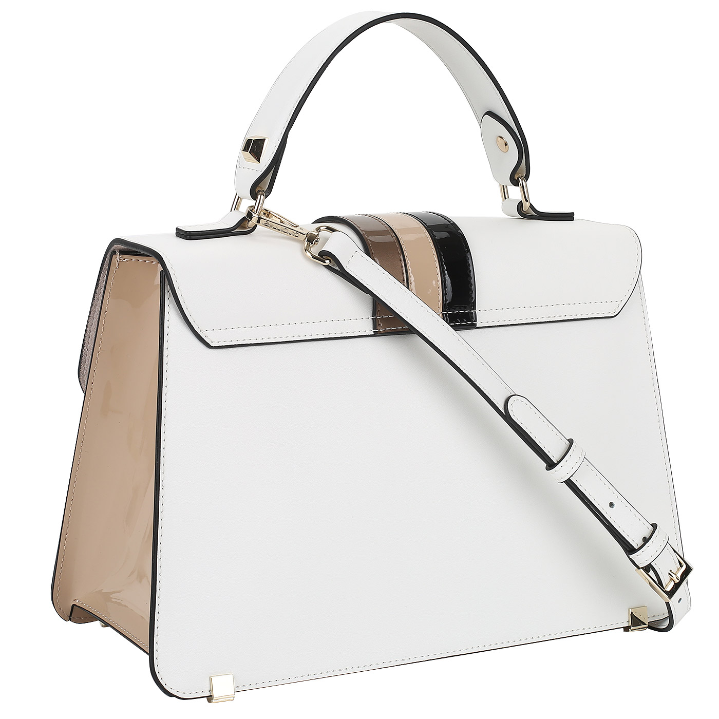 Сумка с лаковыми вставками Cromia Rashida