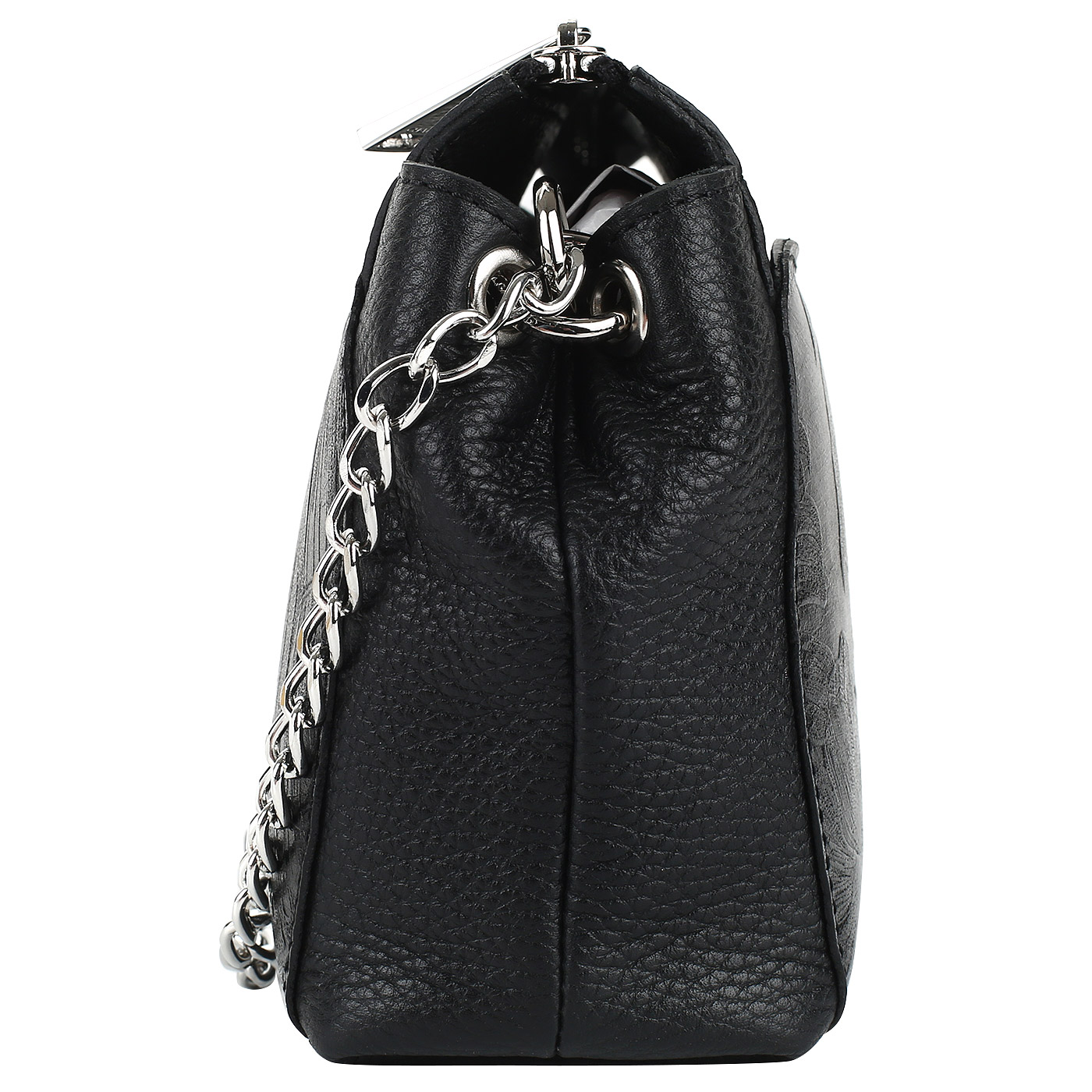 Кожаная сумочка с тиснением Chatte 