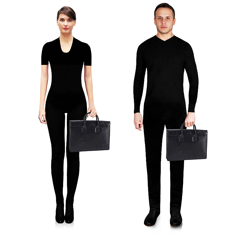 Кожаная деловая сумка Dr. Koffer 