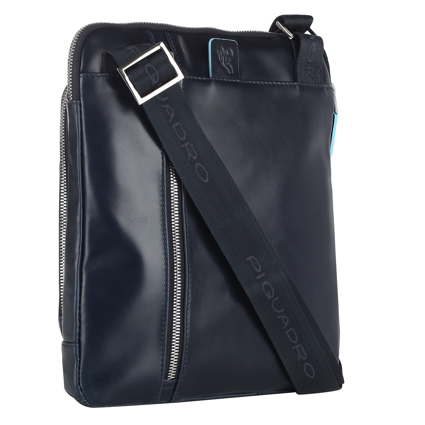 Кожаная сумка-планшет Piquadro Blue square