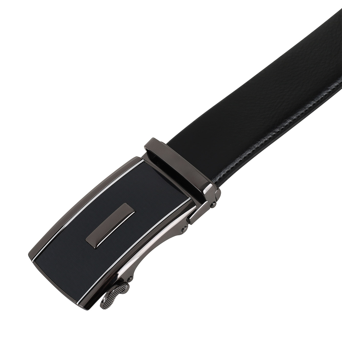 Чёрный ремень из натуральной кожи Anthoni Crown 