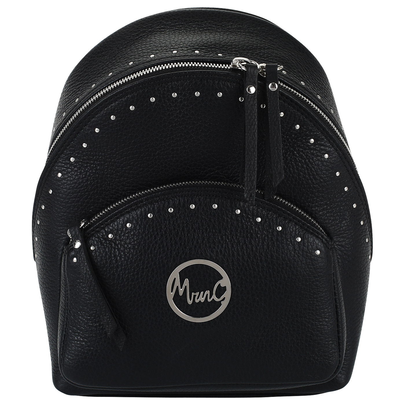 Marina Creazioni Черный кожаный рюкзак