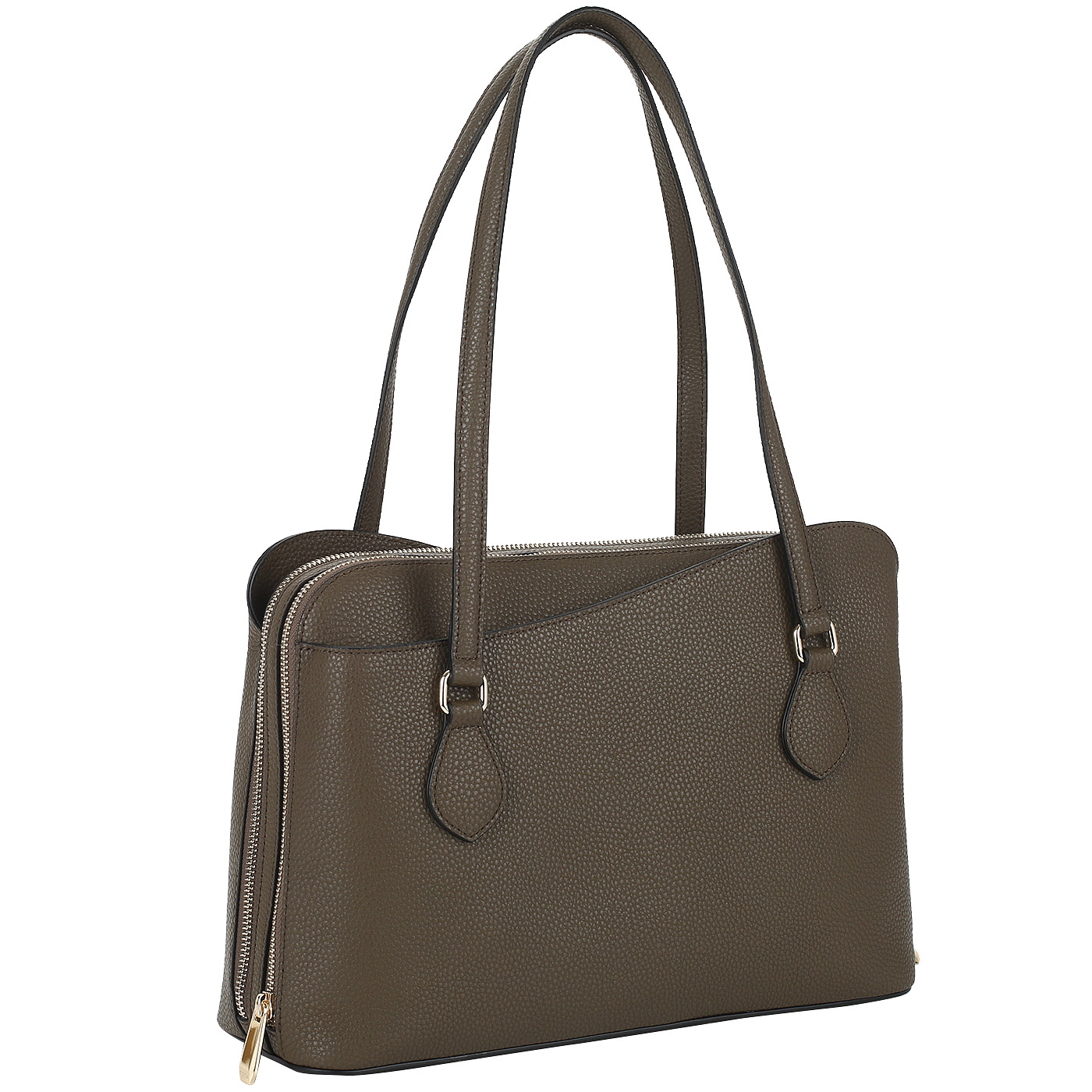 Сумка из оливковой кожи Cromia Mina