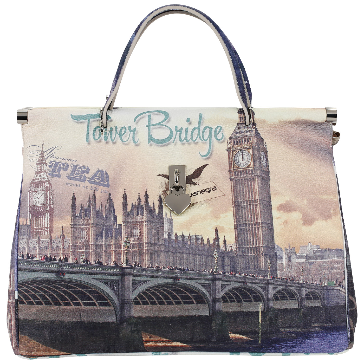 Acquanegra Кожаная сумка с принтом