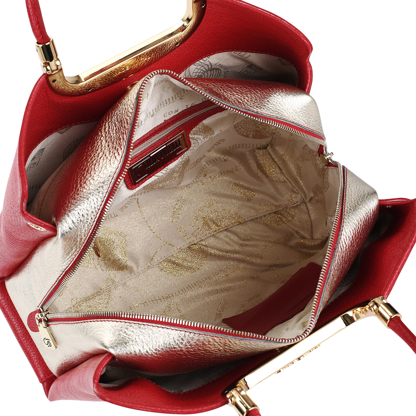 Сумка с клепками Gilda Tonelli Niagara Lamin