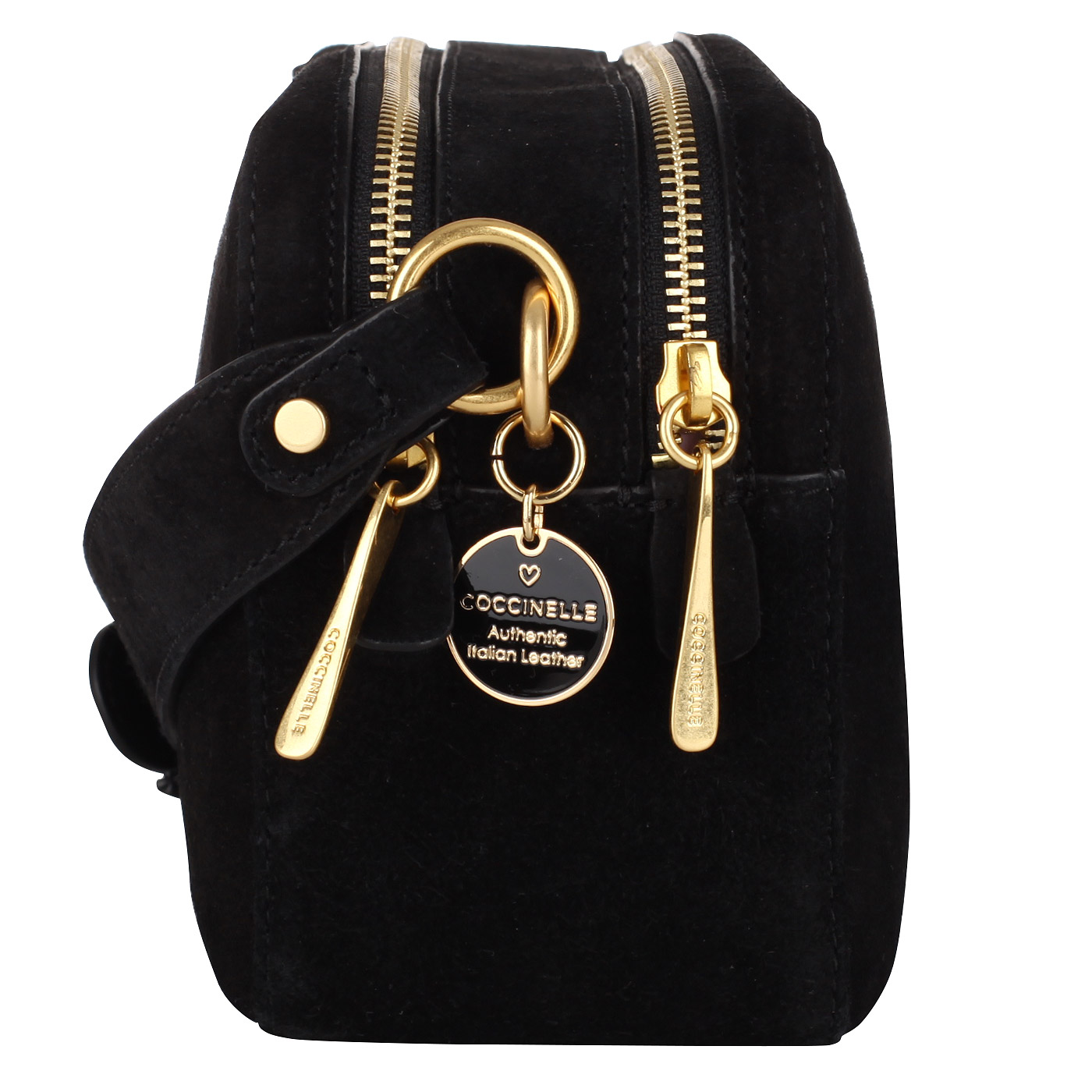 Сумочка с двумя отделами Coccinelle Alpha suede