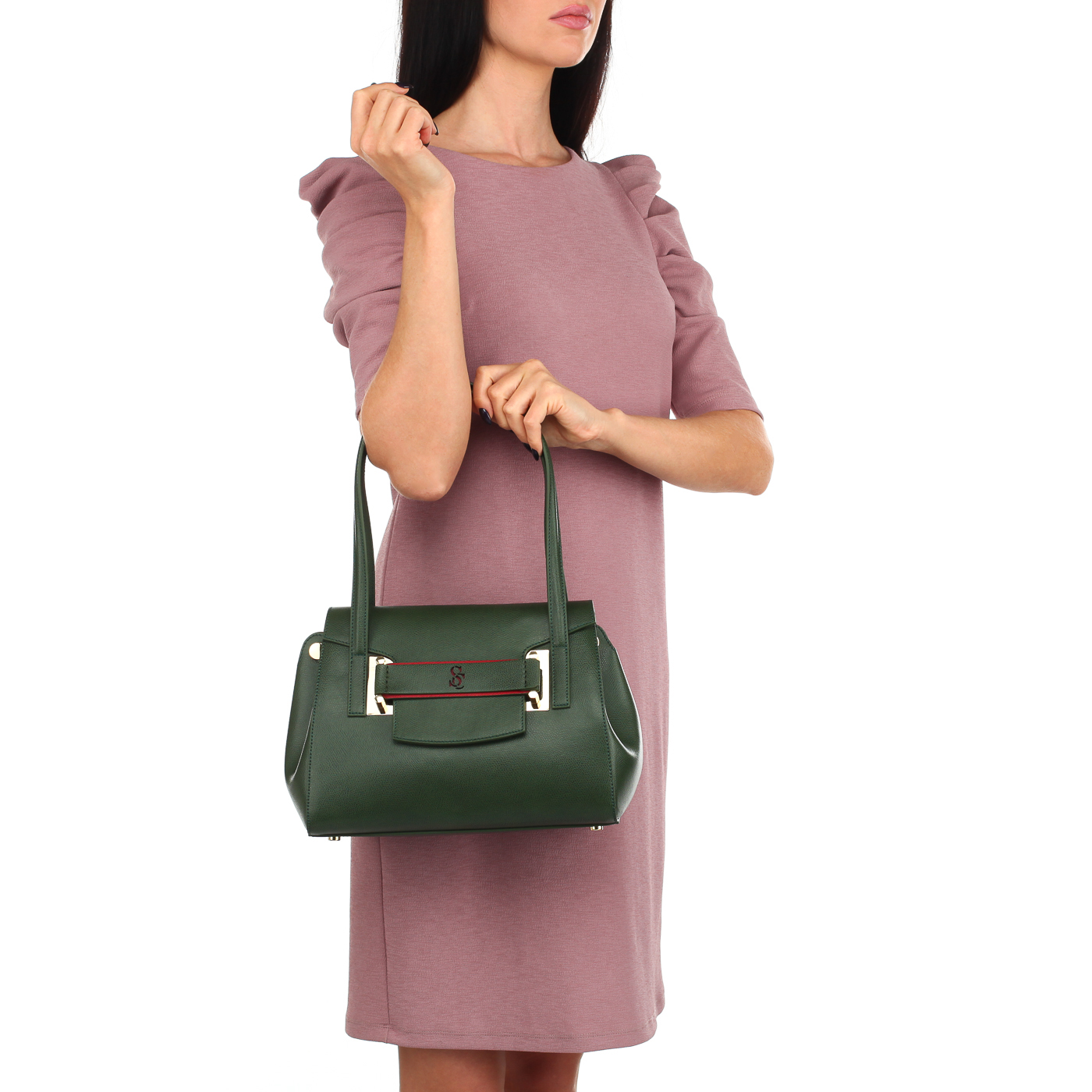 Тисненая сумка Carlo Salvatelli Lord