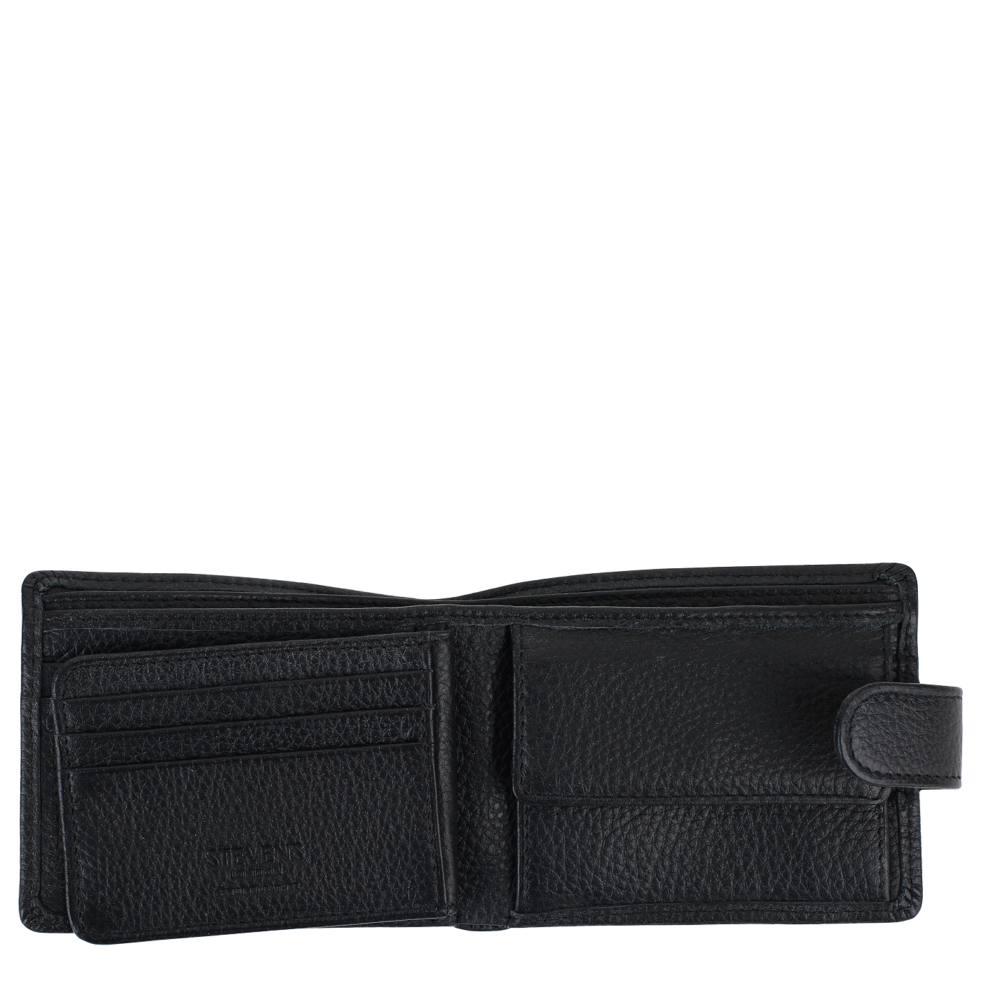 Компактное портмоне из натуральной кожи Stevens 