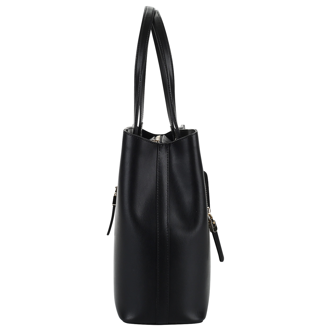 Вместительная кожаная сумка с двумя отделами Aurelli 