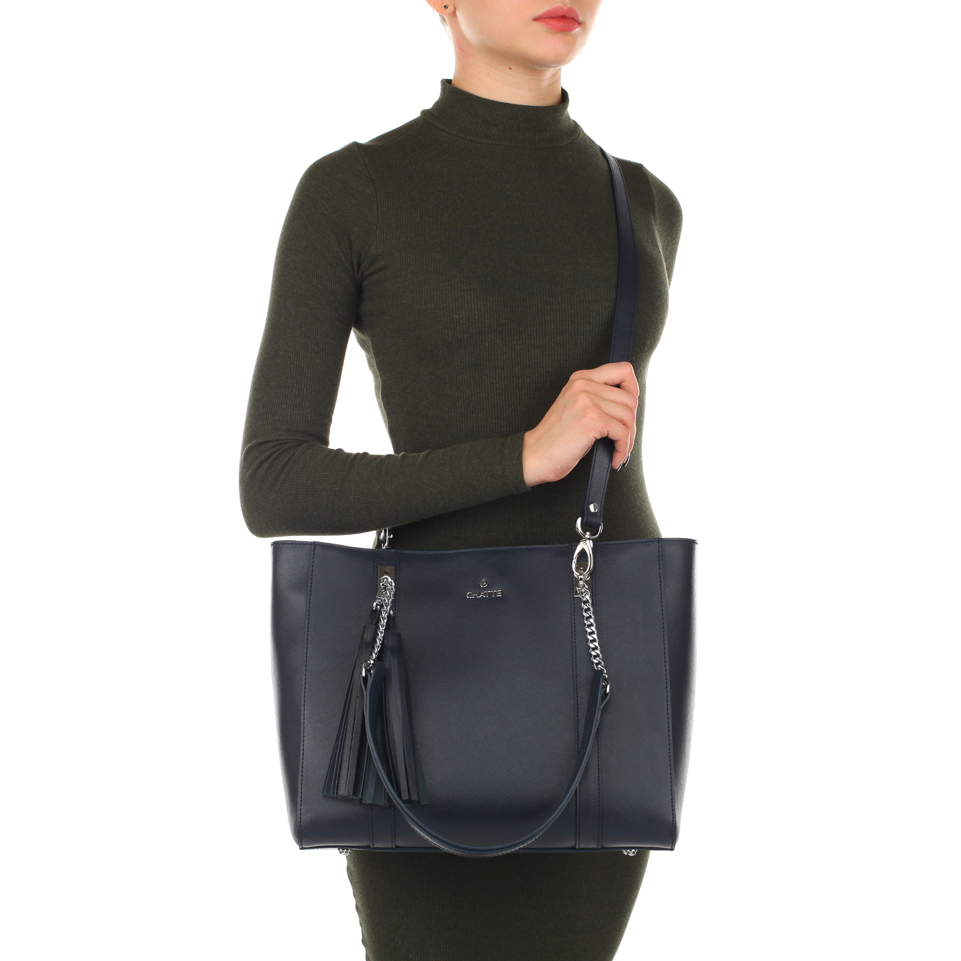 Женская сумка из сафьяновой кожи Chatte 
