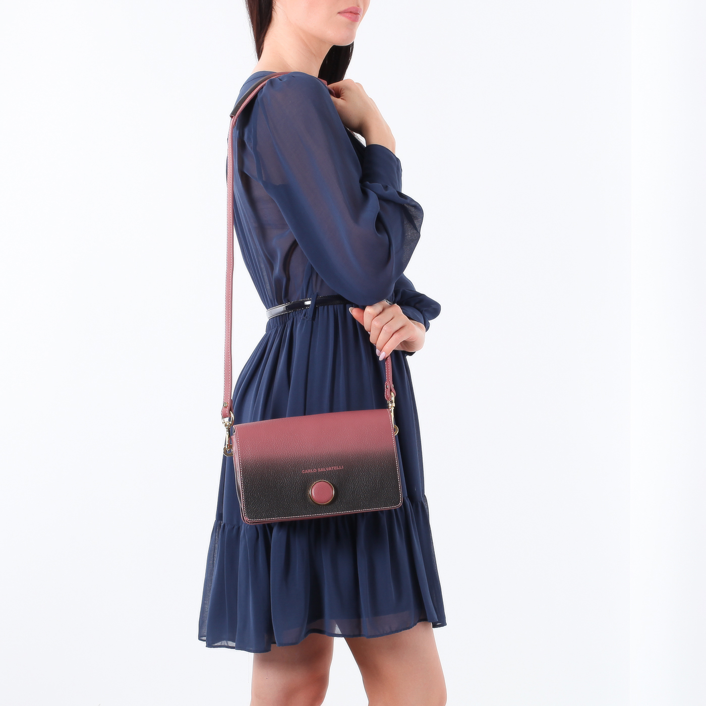 Сумочка с откидным клапаном Carlo Salvatelli Gemma