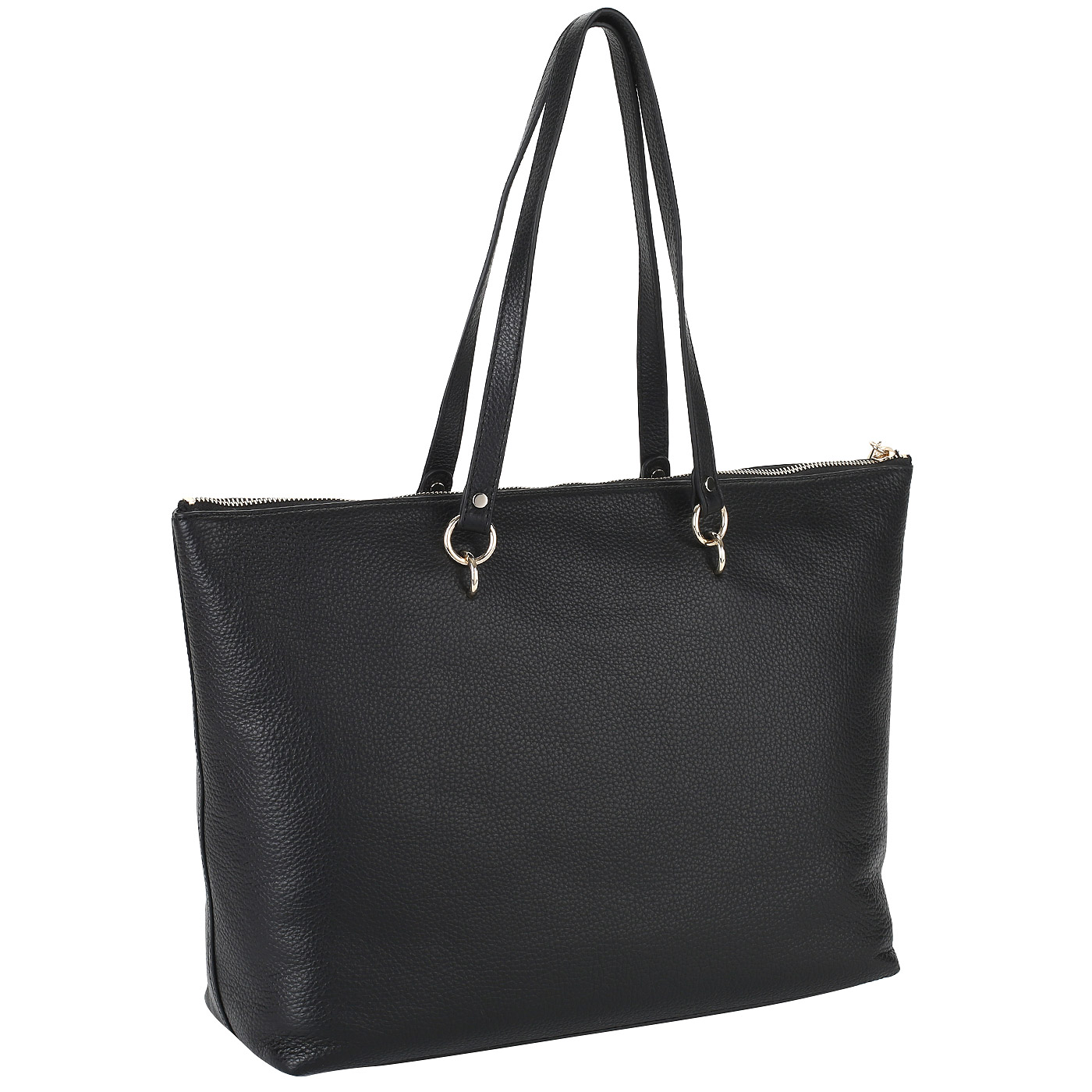 Черная кожаная сумка Coccinelle Alpha