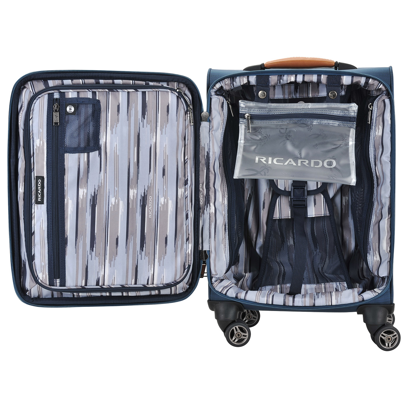 Чемодан маленький S тканевый с кодовым замком Ricardo Beverly Hills San Marcos