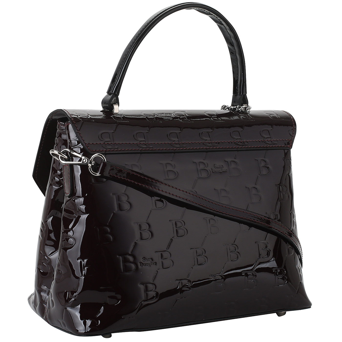 Лакированная сумка-сэтчел Sara Burglar Diva