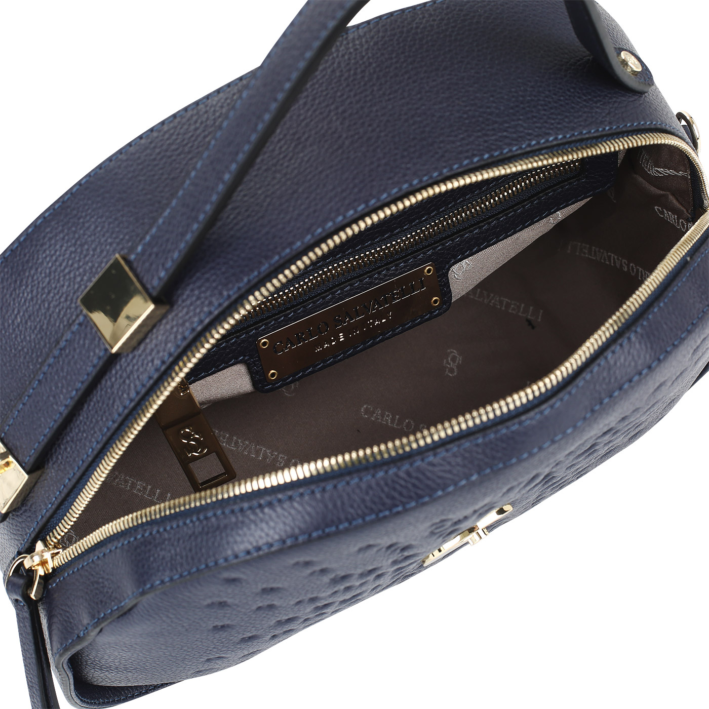 Сумка с тиснением Carlo Salvatelli Gemma