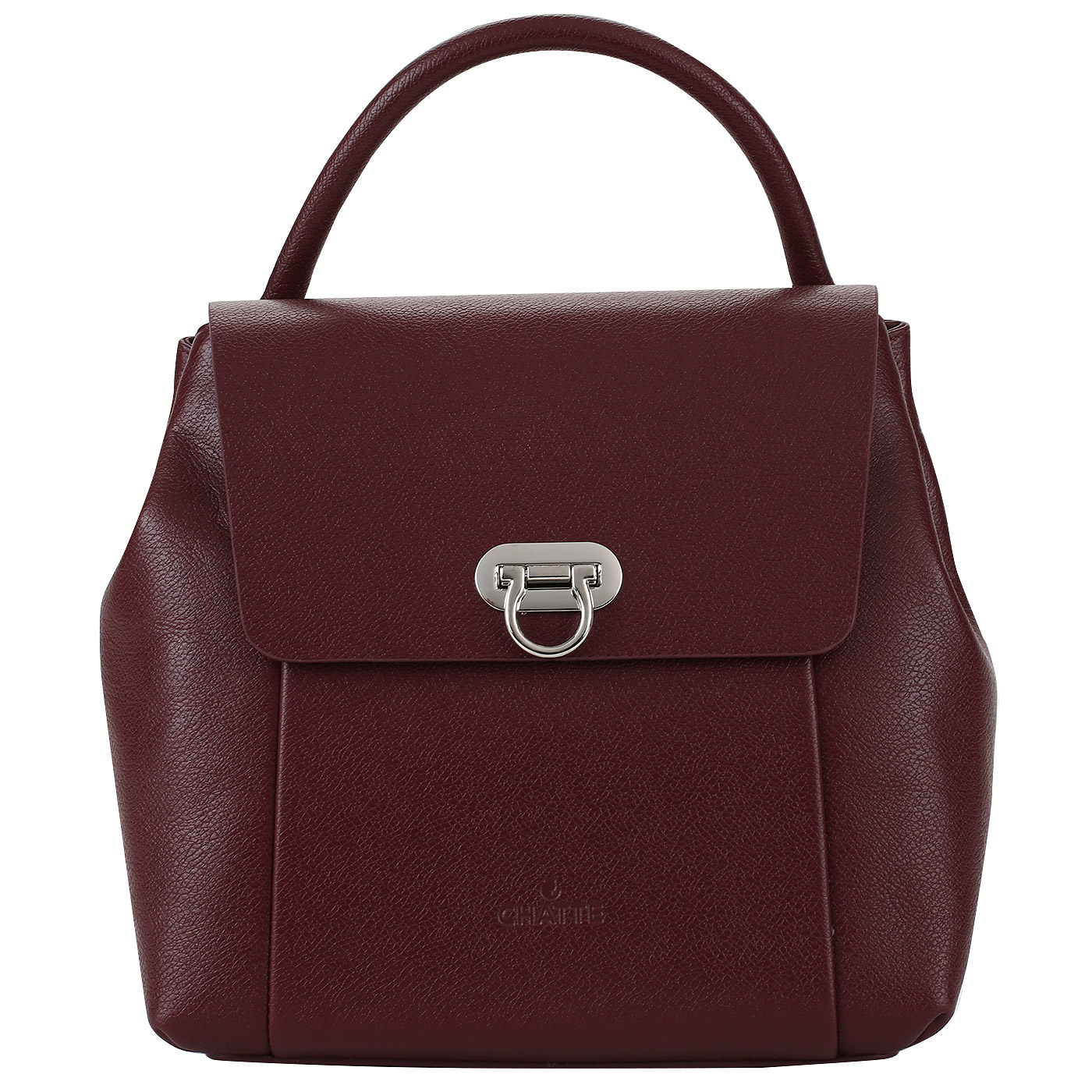 Chatte Бордовый кожаный рюкзак