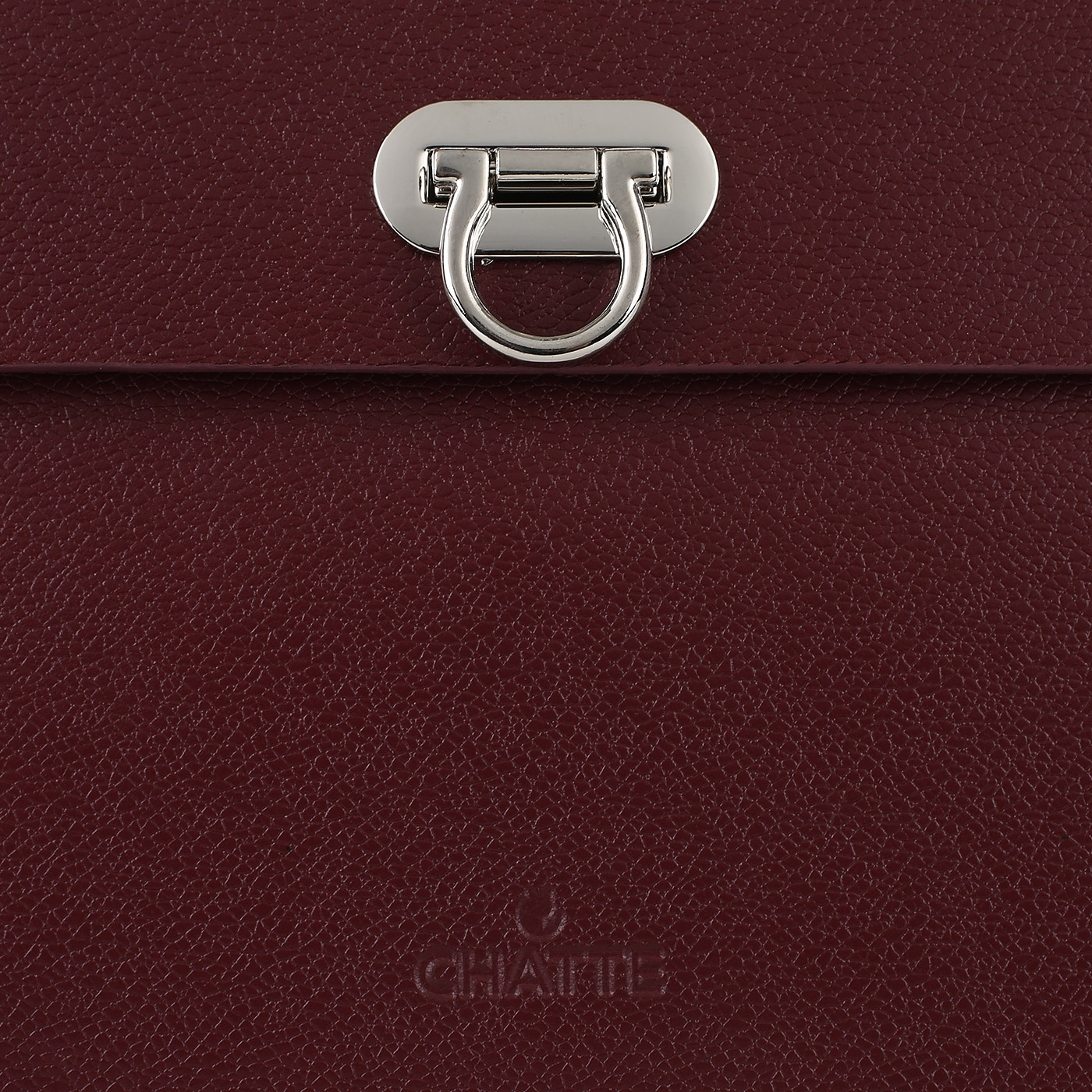 Бордовый кожаный рюкзак Chatte 