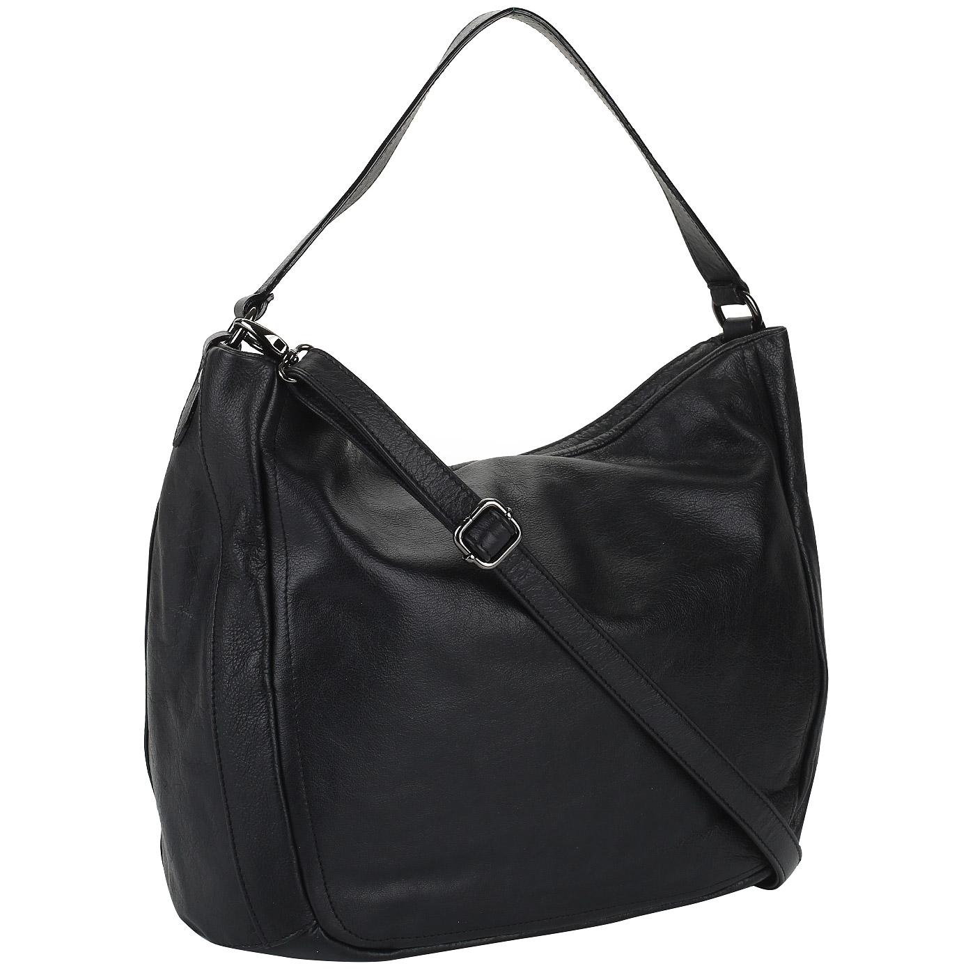 Мягкая сумка из натуральной кожи Bruno Rossi 