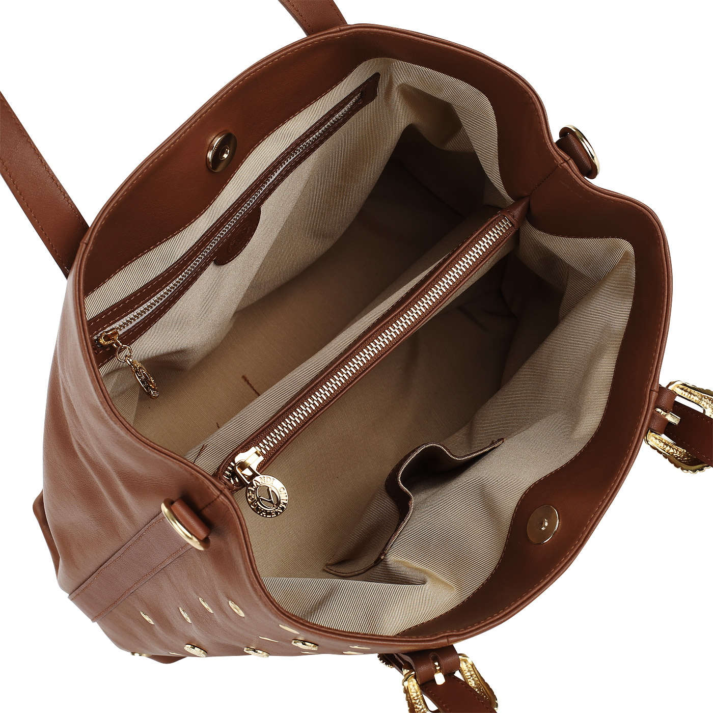 Женская сумка из коричневой кожи Valentino Orlandi Western